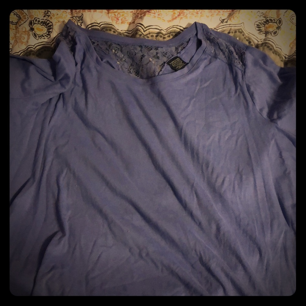 Faded glory light purple long sleeve shirt